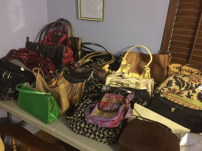 Purses and handbags.  Fossil, Anne Klein, vintage, SAK, and more.