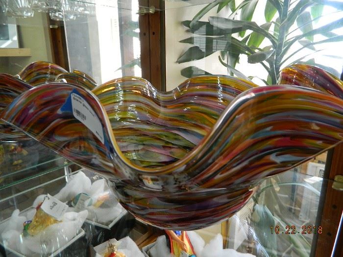 glass blown bowl