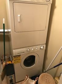 ***LIKE NEW*** Used once ^-^                                    
Frigidaire Gallery Front Load Stacked Washer & Dryer Set 
