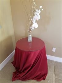 Two Round Side Tables