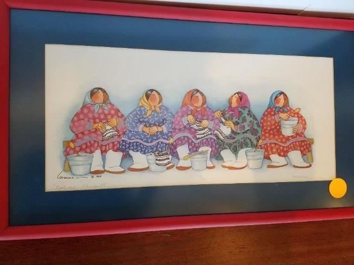Alaskan art signed by Artist