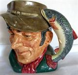 Lot #61: Royal Doulton "The Poacher" Toby Jug, D6429, Copyright 1954, 6.25"T.