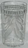 Lot #125:  Tall Oval Waterford Crystal Vase, Mark On Underside, 7.5"W x 14"T.