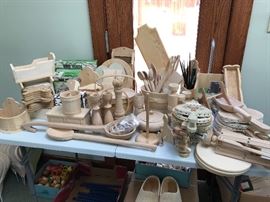 Wood crafts ready for decorating