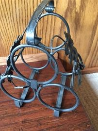 Wrought iron wine racks