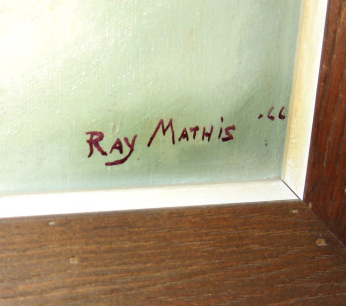 Ray Mathis 1966 signed