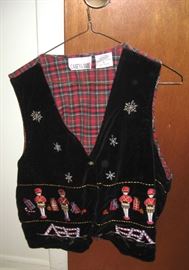 Holiday Christmas vest, 12 Drummers Drumming