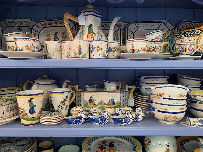Collection of Quimper Pottery