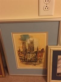 Lincoln Cathedral Signed Framed Print
