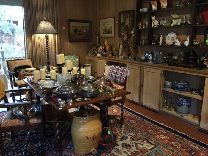 The Den is filled with many treasures from around the world ....