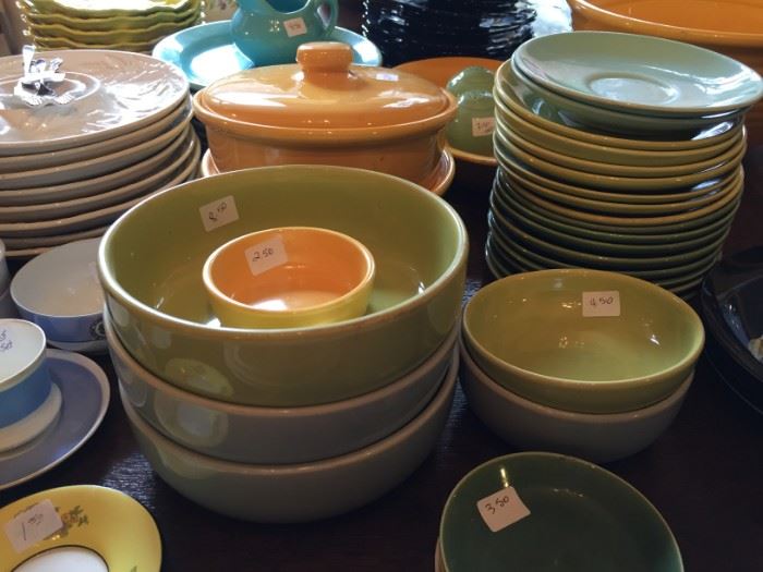 Large Collection of Bauer Dishes