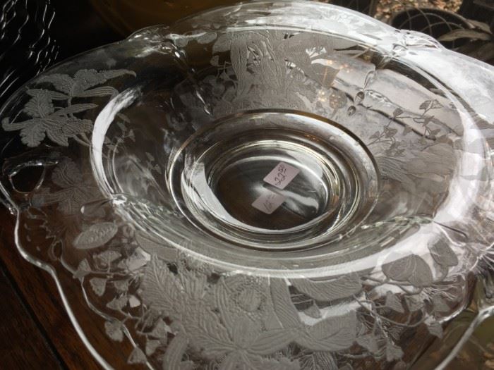 Etched Depression Glass