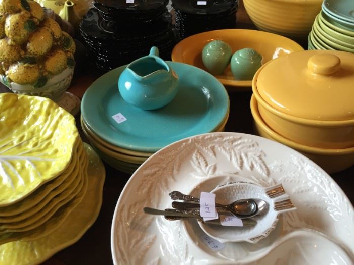 Bauer and LuRay China, Artichoke Plates, Cabbage Plates