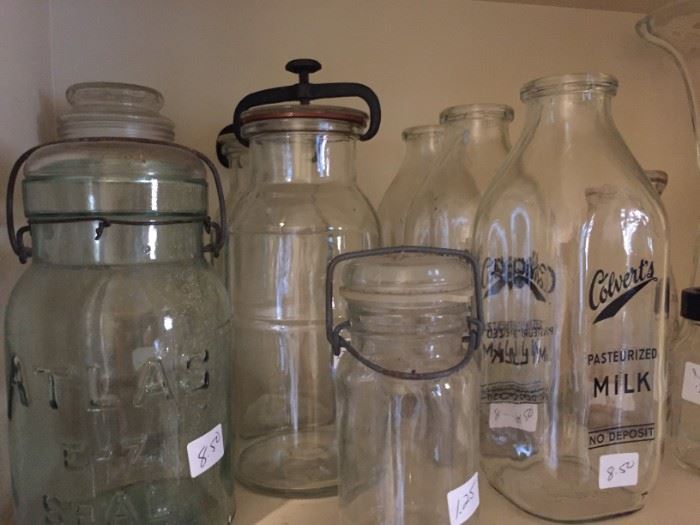 Vintage Milk Bottles