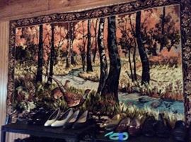 Tapestry with peasants