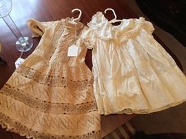 Vintage children's christening gowns