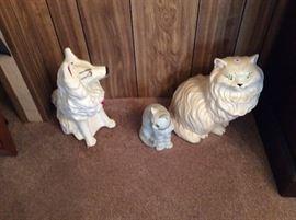 Cat and Dog figurines