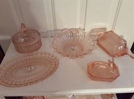 Pink Depression Glass