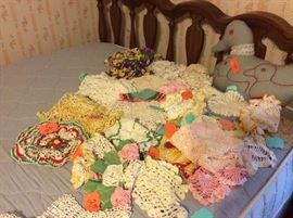 crocheted doilies - amazingly sweet!