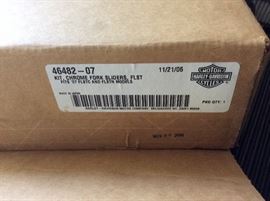 Harley chrome fork sliders