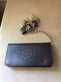 Harley chain and wallet