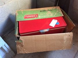 Brand New OLD STOCK in the box Vintage Coleman Cooler - RED at this sale - green at our other sale...