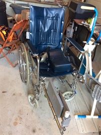 Wheelchair, vintage - very sturdy.