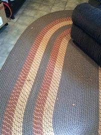 Braided rug.... great shape... great size 5 x7 ish. great for your farmhouse or country home.