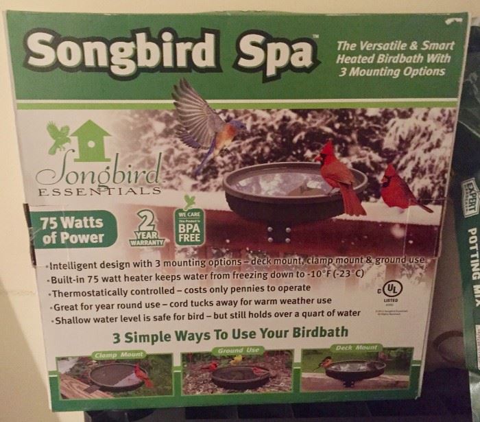 Songbird Heated Birdbath