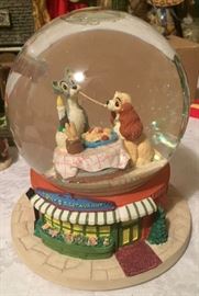 The Lady and the Tramp Snow Globe