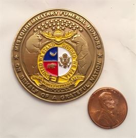 Missouri Military Funeral Honors Challenge Coin