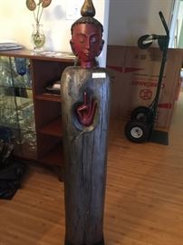 Hand-carved Wood Sculpture