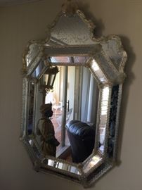 Gold Filled Murano Wall Mirror