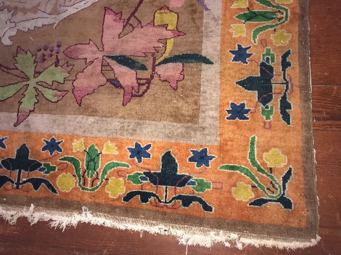 Corner of rug from China