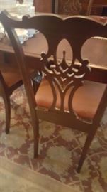 Back of dining room chair