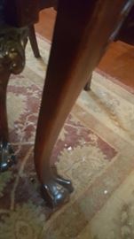Leg and foot of dining room table