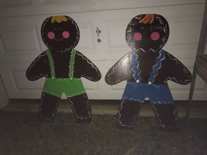 More hand painted gingerbread people