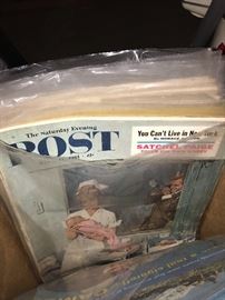 Lots of The Saturday Evening Post magazines