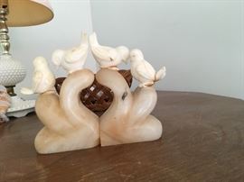 Alabaster bookends, early 1900’s