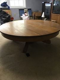 Solid oak coffee table