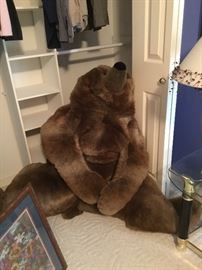 Oversized teddy bear. 