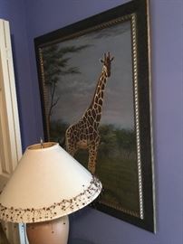 Large giraffe art