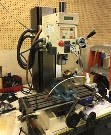 Shop Fox Model M1111 Deluxe Milling Machine with Dovetail Column & Accessories.