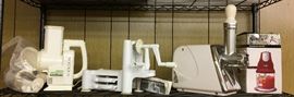 SALAD SHOOTER, VEGETABLE SLICER, MEAT GRINDER, NINJA CHOPPER