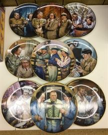 Three Stooges Commemorative Plates W/Coa's