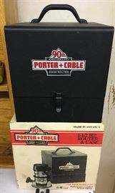 NEW IN BOX PORTER CABLE 90TH ANNIVERSARY 1-1/2 HP ROUTER & STEEL CARRY CASE