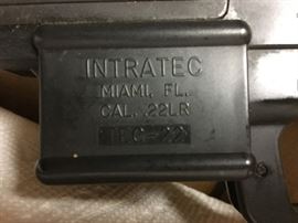 INTRATEC 22 CALIBER PISTOL.      ALL FIREARMS WILL BE SUBJECT TO BACKGROUND CHECK FROM LOCAL DEALER.