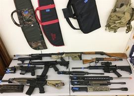 Nice Selection Of AR-10, Several AR-15s, AR-5.7x28. H&R 12ga, Taurus 44mag, AR-22 AR Pistol and Several UPPERS.