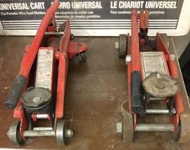 TWO HYDRAULIC JACKS