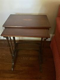 Italian inlay nesting tables